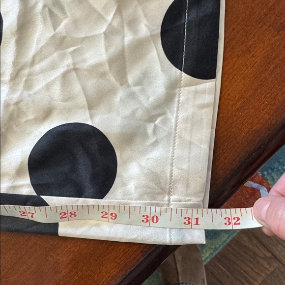 Victoria's Secret Black Polka Dot Silky Tie Waist Wide-Leg PJ Pants - Picture 7 of 8